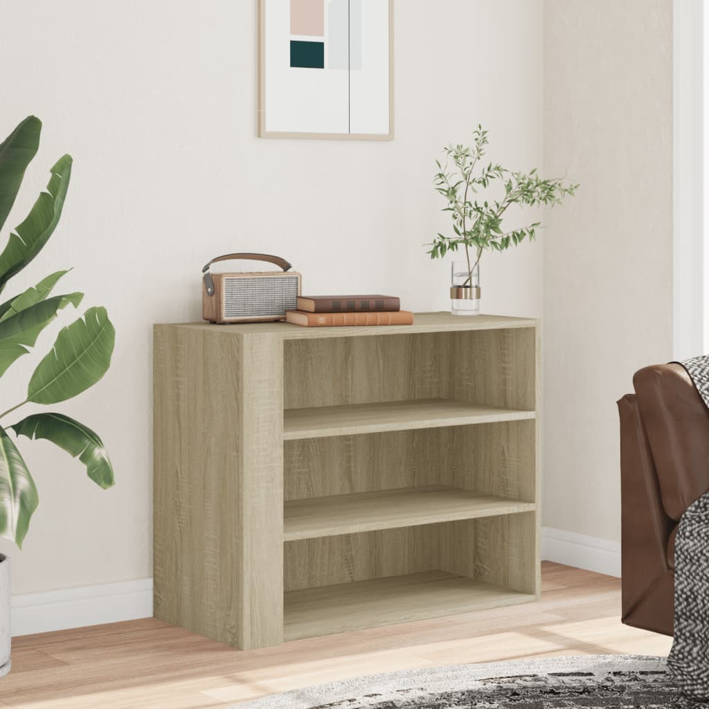 Wall Cabinet 75X35X60 Cm Engineered Wood