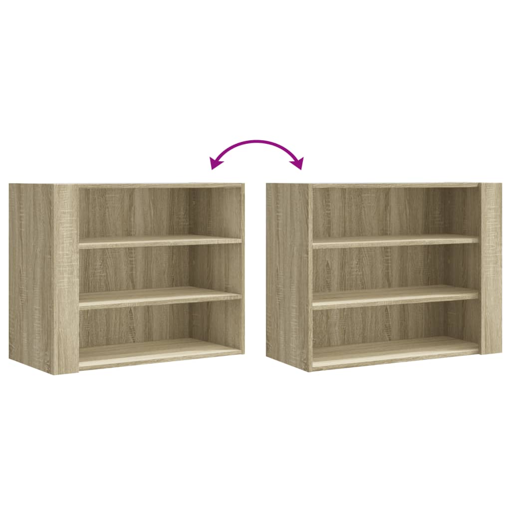 Wall Cabinet 75X35X60 Cm Engineered Wood