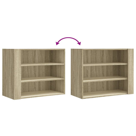 Wall Cabinet 75X35X60 Cm Engineered Wood