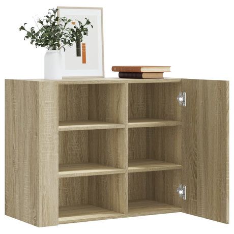 Wall Cabinet 75X35X60 Cm Engineered Wood