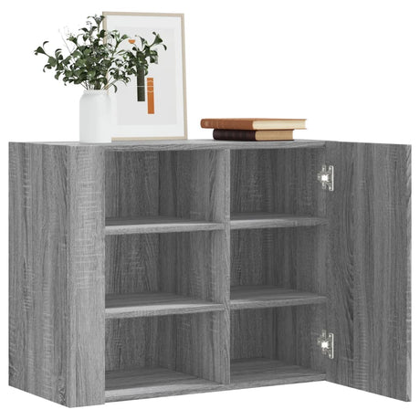 Wall Cabinet 75X35X60 Cm Engineered Wood