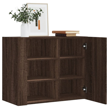 Wall Cabinet 75X35X60 Cm Engineered Wood