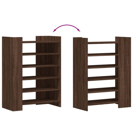 Shoe Cabinet 74.5X37.5X100 Cm Engineered Wood