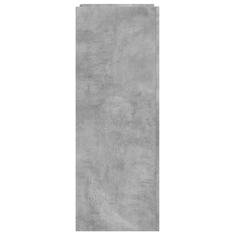 Shoe Cabinet Concrete 52X37.5X100 Cm Engineered Wood