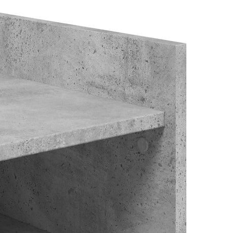 Shoe Cabinet Concrete 52X37.5X100 Cm Engineered Wood
