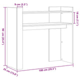 Console Table 100X35X90 Cm Engineered Wood