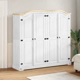 Wardrobe Corona 194X52X186 Cm Solid Wood Pine