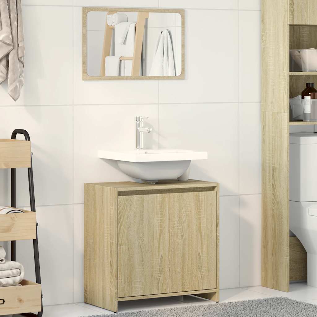 Bathroom Furniture Set Engineered Wood
