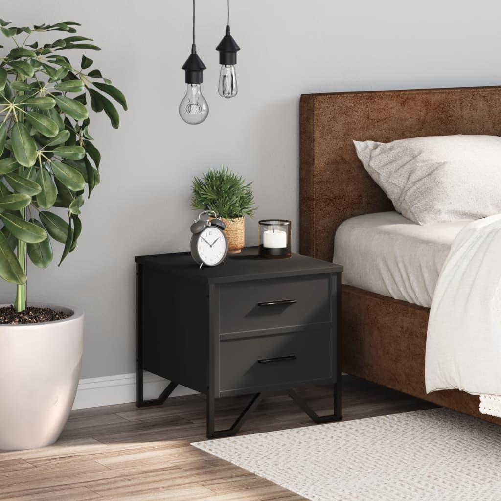 Bedside Cabinet 40X41X40 Cm Engineered Wood