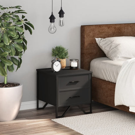 Bedside Cabinet 40X41X40 Cm Engineered Wood