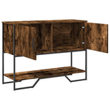 Console Table Smoked Oak 100x35x74.5 cm Engineered Wood