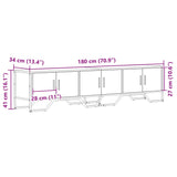Tv Cabinet 180X34X41 Cm Engineered Wood