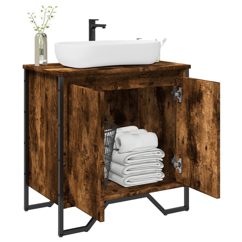 Bathroom Sink Cabinet 60X35X60 Cm Engineered Wood