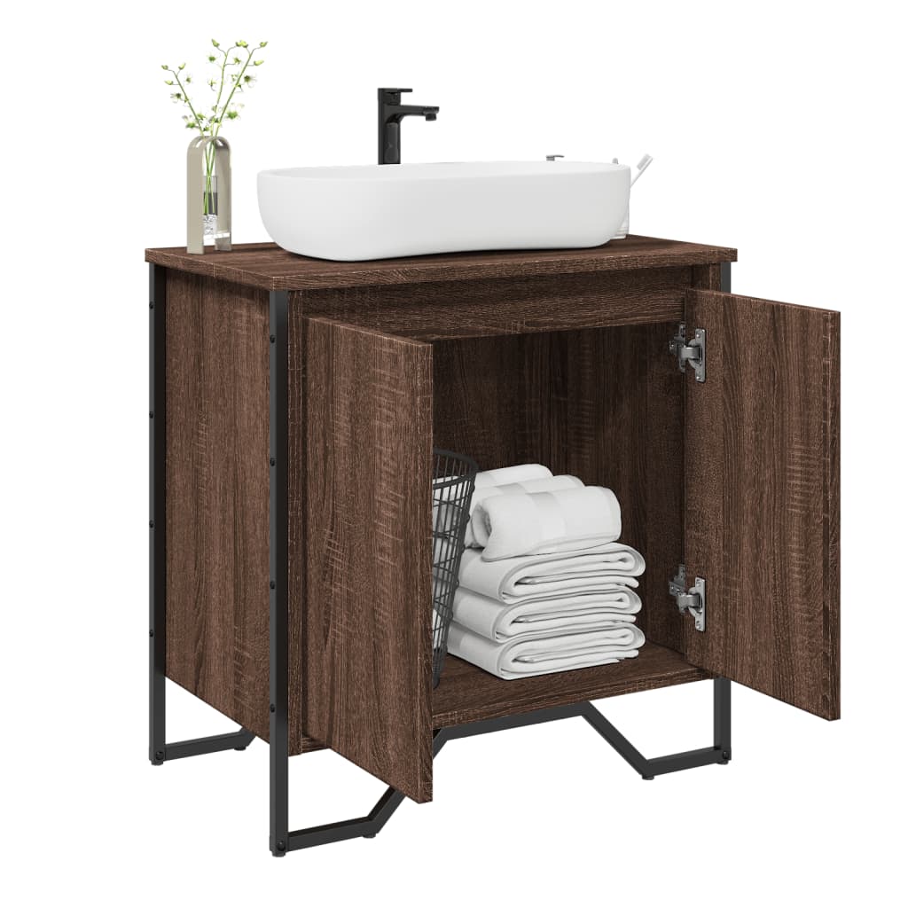 Bathroom Sink Cabinet 60X35X60 Cm Engineered Wood