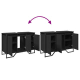 Bathroom Sink Cabinet 91X35X60 Cm Engineered Wood