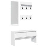 4 Piece Hallway Furniture Set Engineered Wood