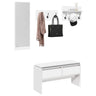4 Piece Hallway Furniture Set Engineered Wood