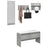 4 Piece Hallway Furniture Set Engineered Wood