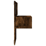 Wall-Mounted Bedside Cabinet With Led Lights