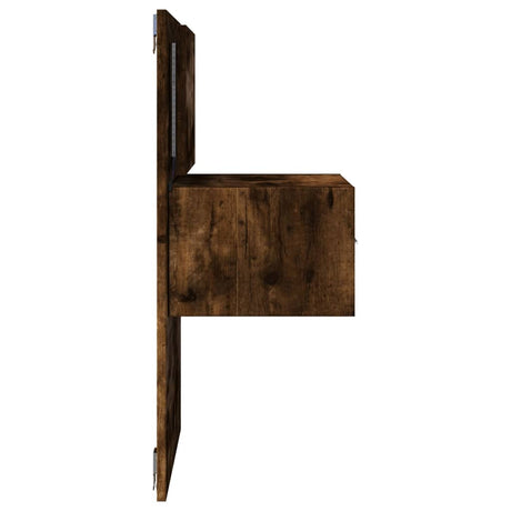 Wall-Mounted Bedside Cabinet With Led Lights