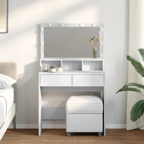 Dressing Table With Led 80X41X134.5 Cm