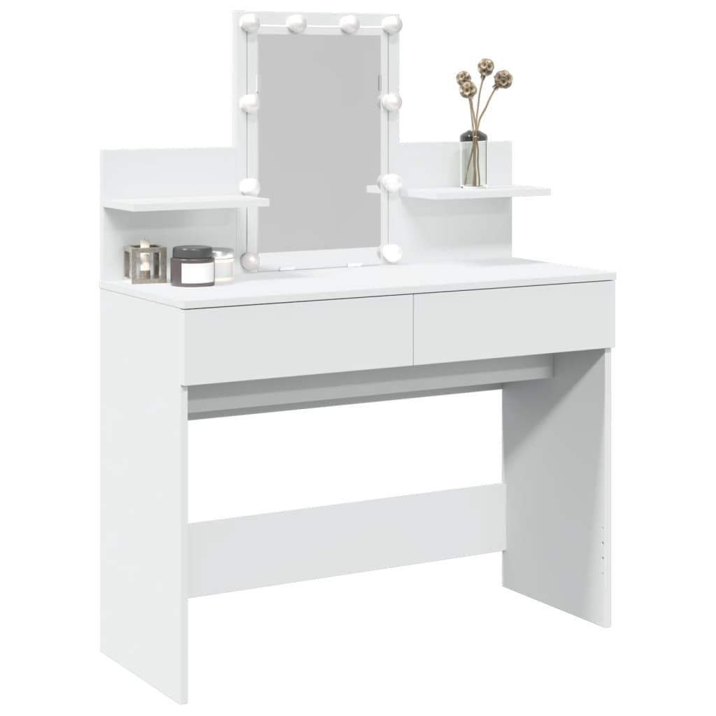 Dressing Table With Led 100X40X130 Cm