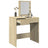 Dressing Table With Mirror 73X46.5X120 Cm