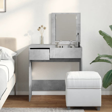 Dressing Table With Mirror 73X46.5X120 Cm