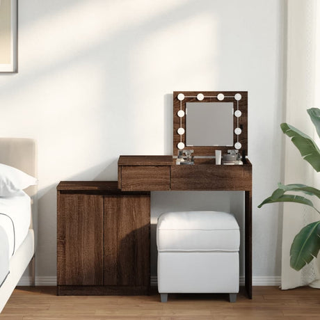 Dressing Table With Led 115X37X110.5 Cm