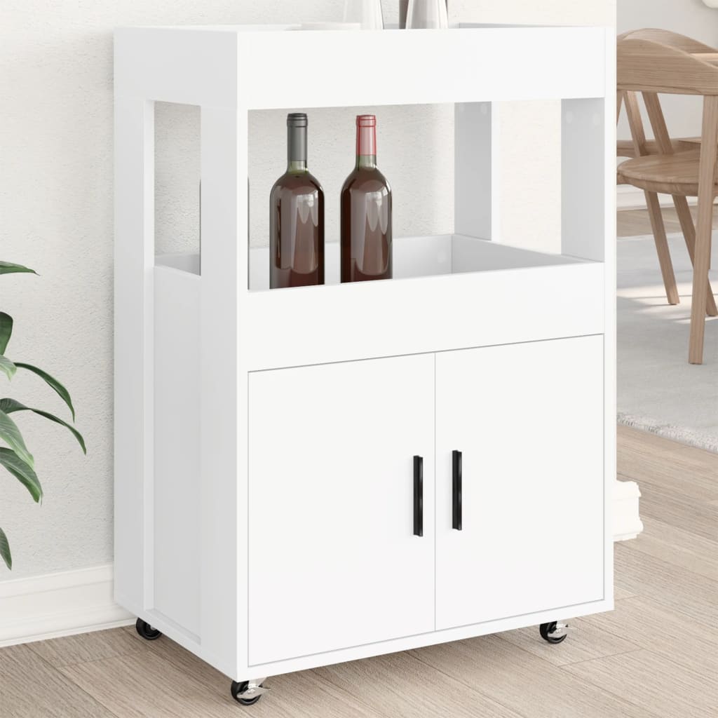 Bar Cart 60X39.5X89 Cm Engineered Wood