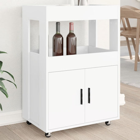 Bar Cart 60X39.5X89 Cm Engineered Wood