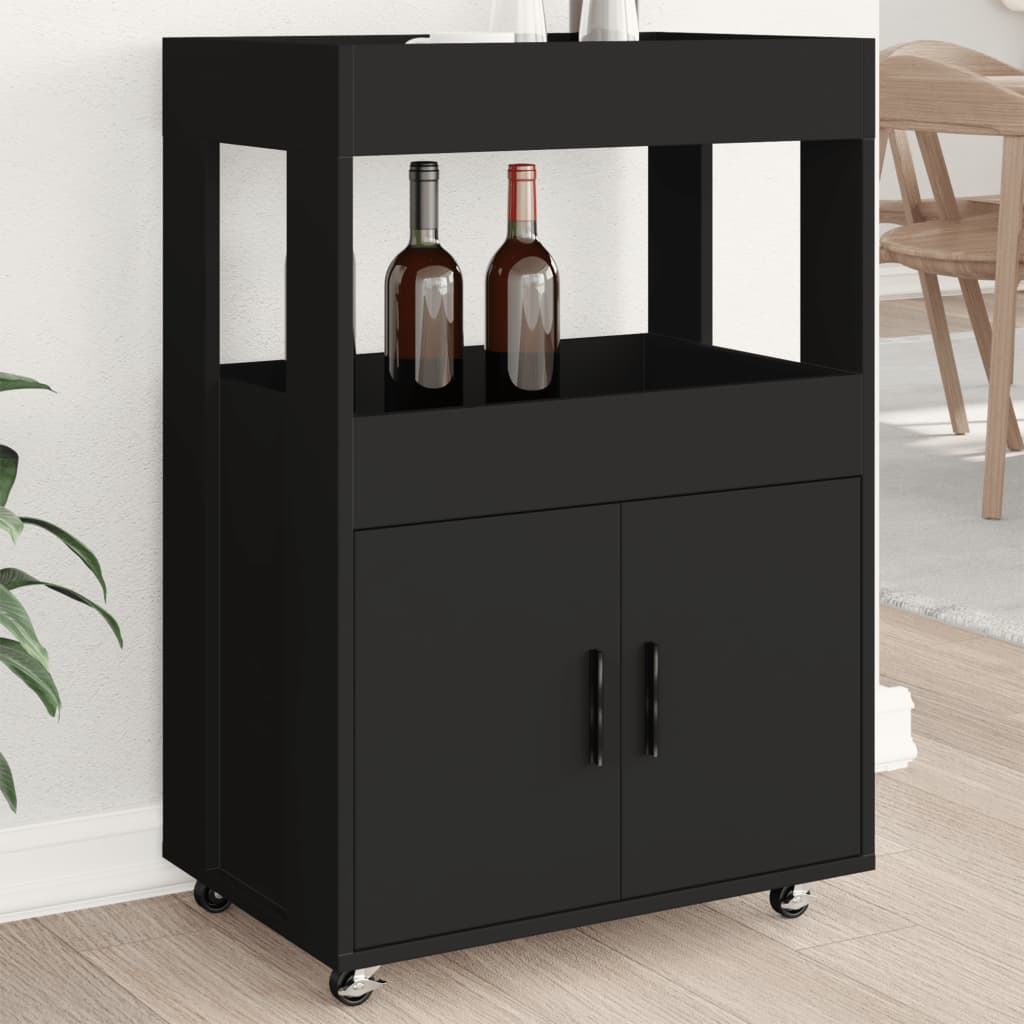 Bar Cart 60X39.5X89 Cm Engineered Wood