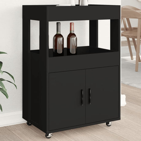 Bar Cart 60X39.5X89 Cm Engineered Wood
