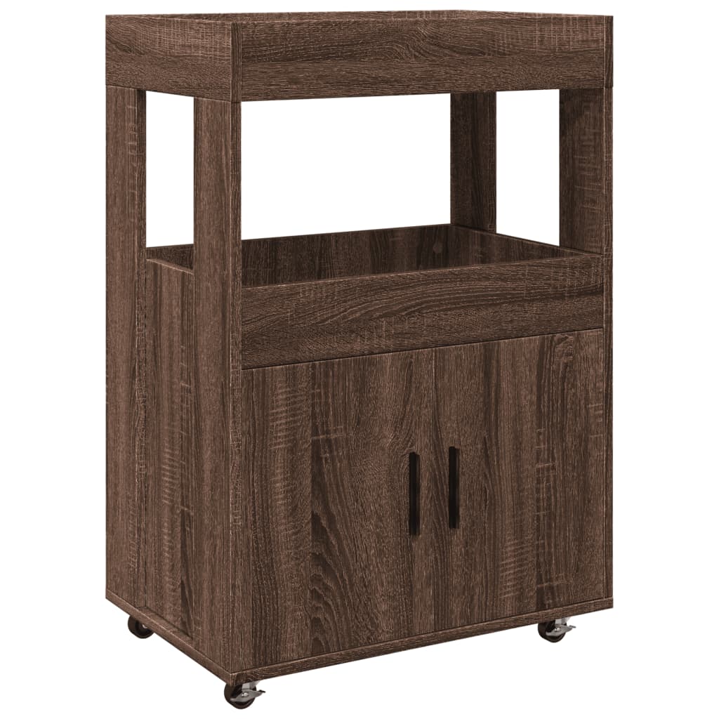 Bar Cart 60X39.5X89 Cm Engineered Wood