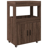 Bar Cart 60X39.5X89 Cm Engineered Wood