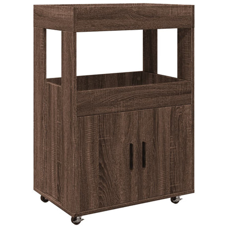 Bar Cart 60X39.5X89 Cm Engineered Wood