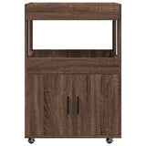 Bar Cart 60X39.5X89 Cm Engineered Wood