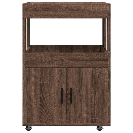 Bar Cart 60X39.5X89 Cm Engineered Wood