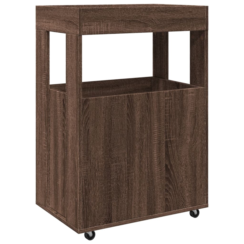 Bar Cart 60X39.5X89 Cm Engineered Wood