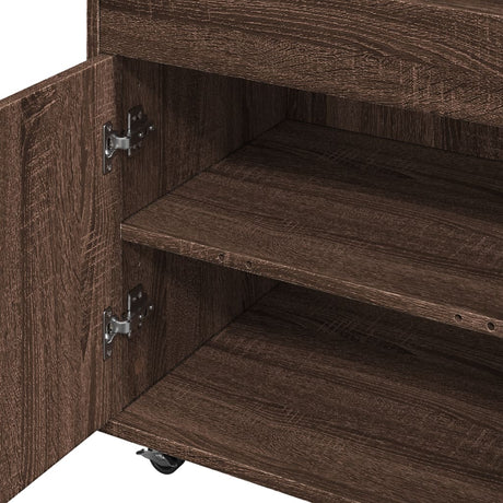 Bar Cart 60X39.5X89 Cm Engineered Wood