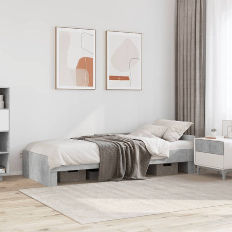 Bed Frame Without Mattress Single Engineered Wood