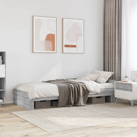 Bed Frame Without Mattress Single Engineered Wood