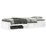 Bed Frame Without Mattress Single Engineered Wood