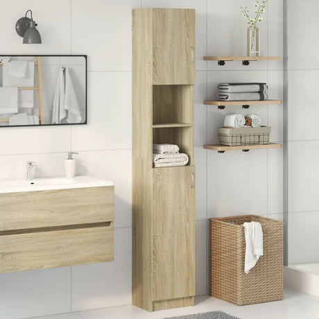 Bathroom Cabinet 32X25.5X190 Cm Engineered Wood