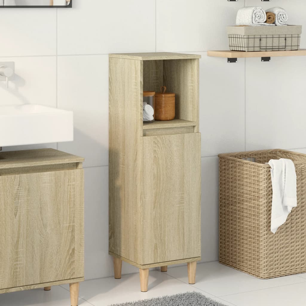 Bathroom Cabinet 30X30X100 Cm Engineered Wood