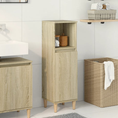 Bathroom Cabinet 30X30X100 Cm Engineered Wood