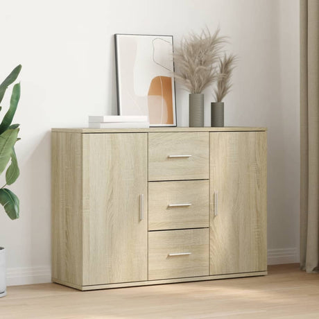 Sideboard Sonoma Oak 90.5X29.5X65 Cm Engineered Wood