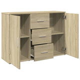 Sideboard Sonoma Oak 90.5X29.5X65 Cm Engineered Wood