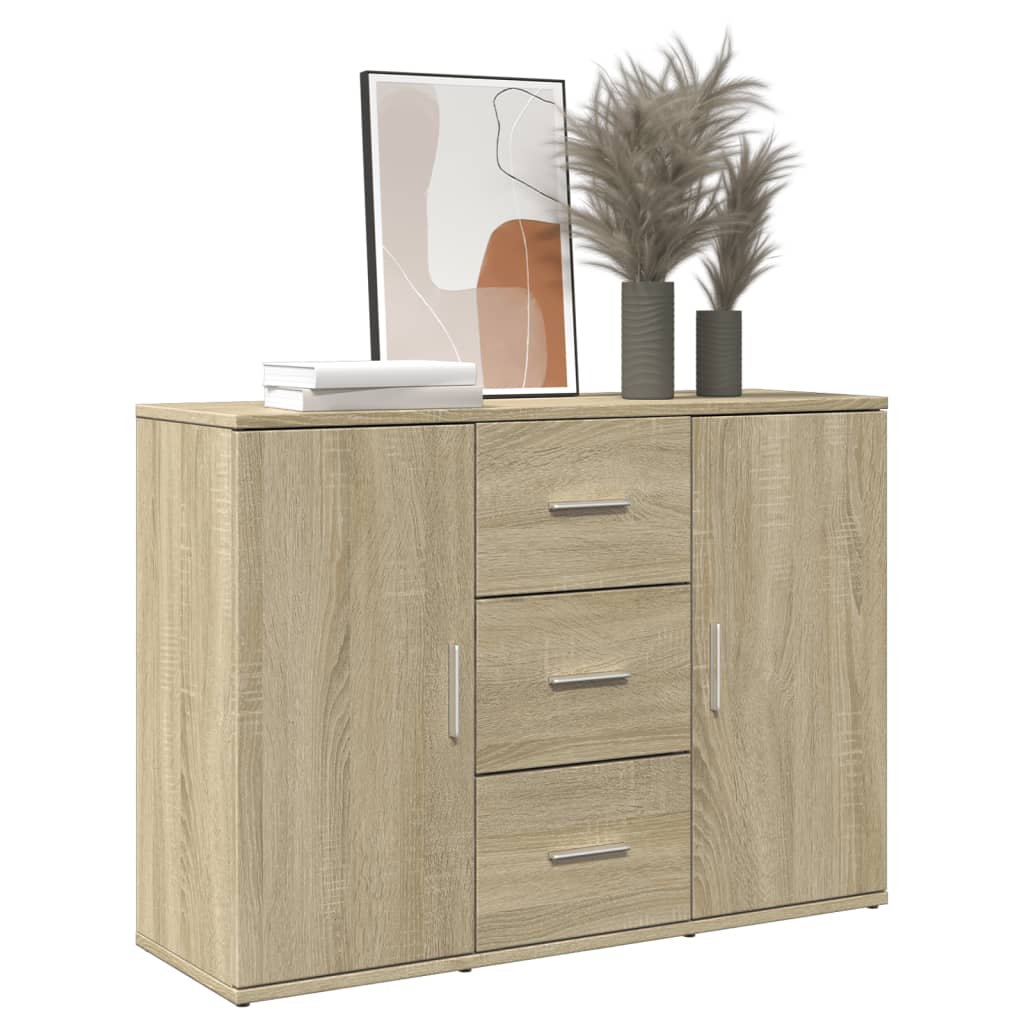Sideboard Sonoma Oak 90.5X29.5X65 Cm Engineered Wood