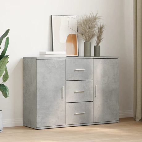 Sideboard Concerte Grey 90.5X29.5X65 Cm Engineered Wood